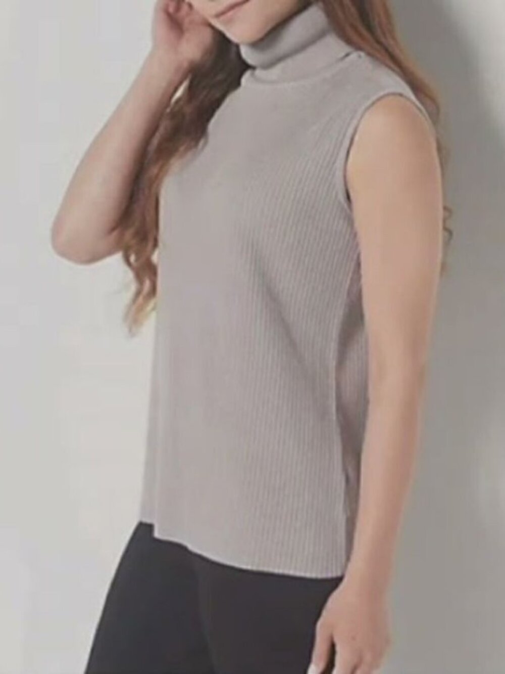 Joan Rivers Wardrobe Builders Ribbed Knit Turtleneck Top